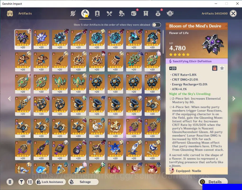 Genshin Impact Accounts Mid Game ASIA|AR 56|3 limited +5(*5Weapon)| {Arlecchino C5+Sign},Xilonen,Chasca |MC 6