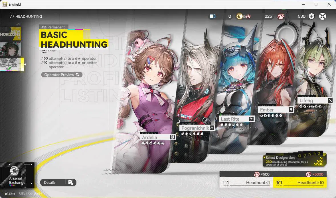 Arknights: Endfield Accounts ASIA|Fresh starter|1 limit| Rossi , Ardelia+sign , image 2