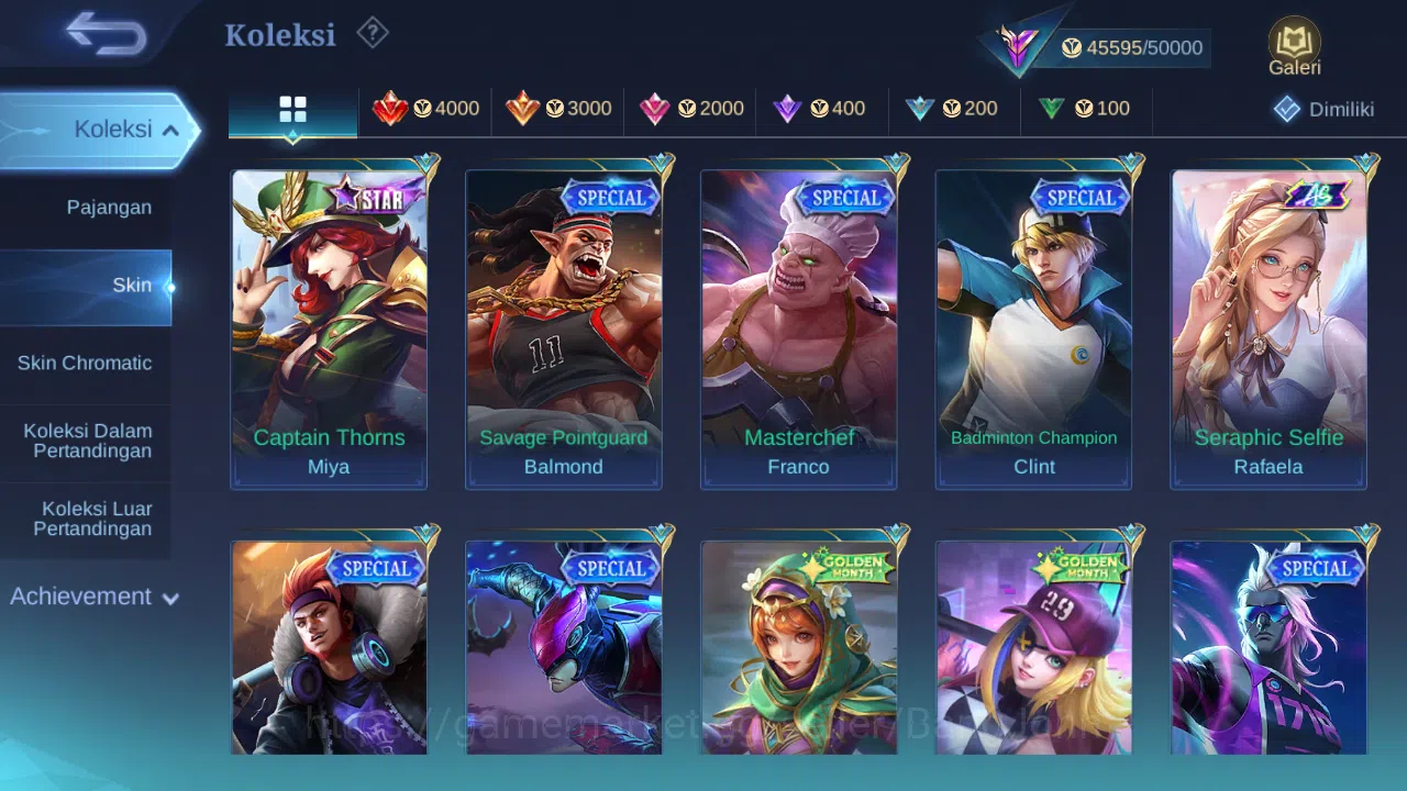 Mobile Legends: Bang Bang Accounts Hero 132 Skin 219 | KOF Karina | Transfor Roger |  image 8