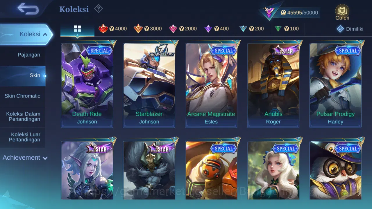 Mobile Legends: Bang Bang Accounts Hero 132 Skin 219 | KOF Karina | Transfor Roger |  image 9