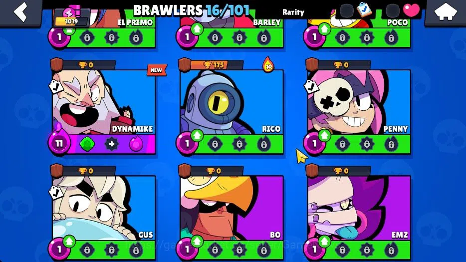 Brawl Stars Accounts 1019 Trophy|10K Bling|16 Brawlers 3 Max Lvl: Shelly,Dynamike Mr P|3 Myth Moe,Lou,Mr P|CN ON|Take 7