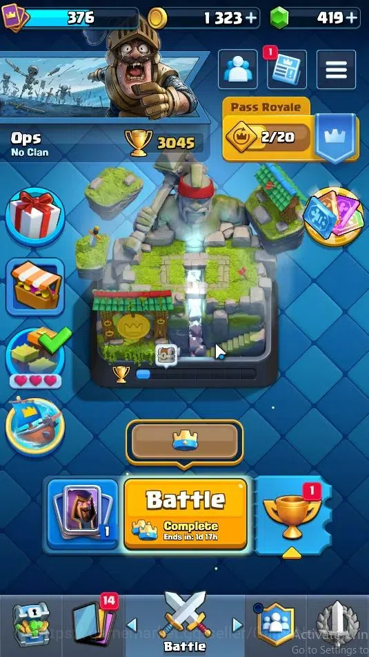 Clash Royale Accounts Lv 376|Trophy 3045|KTL 9|Card 48/121|1 Hero 3 EVO image 1