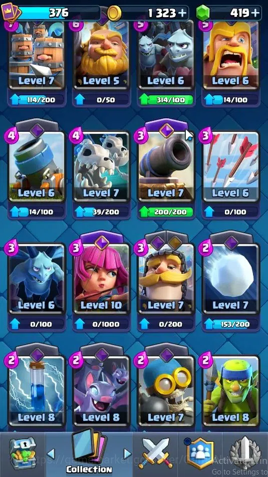 Clash Royale Accounts Lv 376|Trophy 3045|KTL 9|Card 48/121|1 Hero 3 EVO image 15
