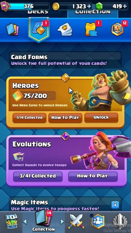 Clash Royale Accounts Lv 376|Trophy 3045|KTL 9|Card 48/121|1 Hero 3 EVO image 5