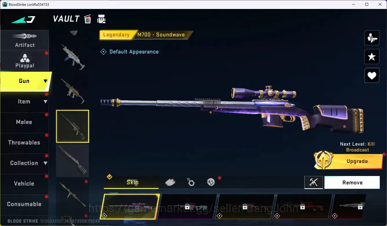 Blood Strike Accounts ASIA|Collab Gun MCX - EVA-00|2 Legend Gun|Collab E image 3