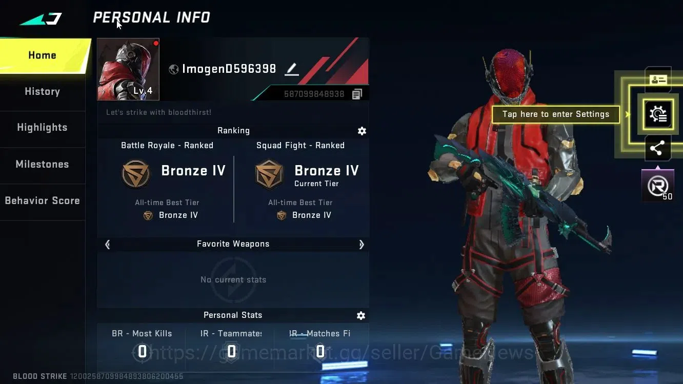 Blood Strike Accounts Asia| ULTRA [AK47-Hellbound]|Legendary [M4A1-Venom image 2