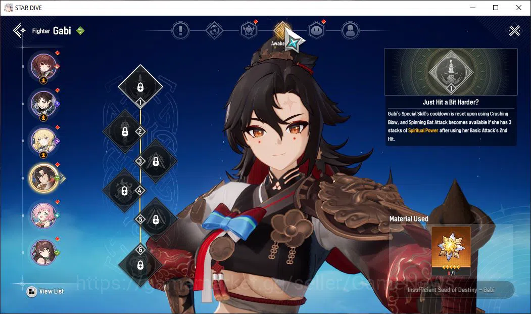 Mongil:Star Dive Accounts Global | Fresh Starter AL 1 | 1 SSR Meta ( Gabi )  image 3