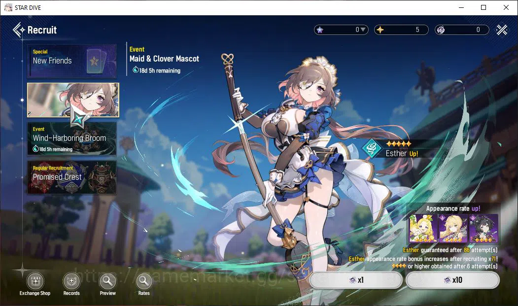 Mongil:Star Dive Accounts Global | Fresh Starter AL 1 | 1 SSR Meta ( Gabi )  image 6
