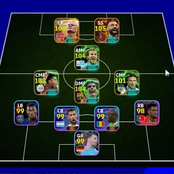 eFootball Accounts Legends & Iconic Players Android|2 Big Time Erling Haaland,Mohamed Salah|Epic Pep Guardiola,Diego