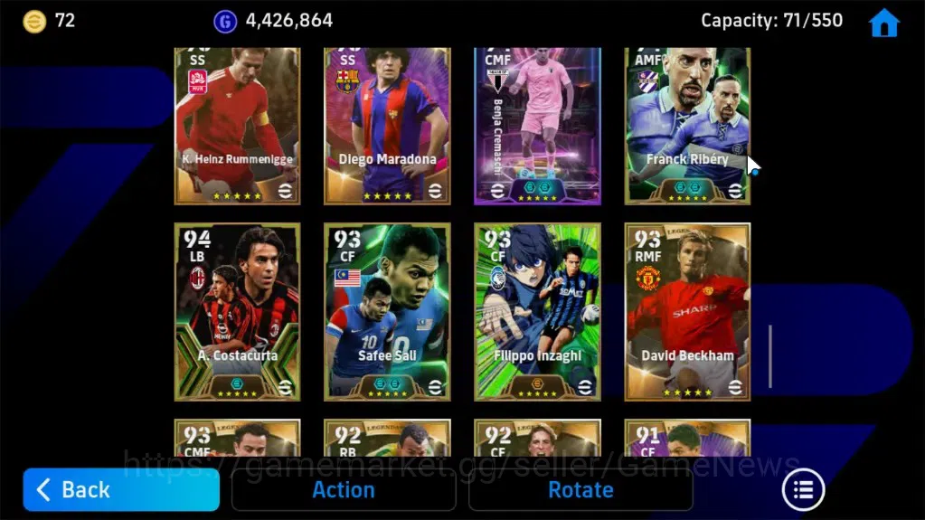 eFootball Accounts Android |Big Time (Shunsuke Nakamura)27 Epic,17Leg image 12