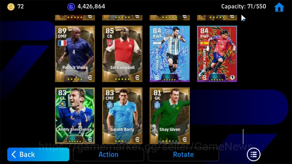 eFootball Accounts Android |Big Time (Shunsuke Nakamura)27 Epic,17Leg image 14