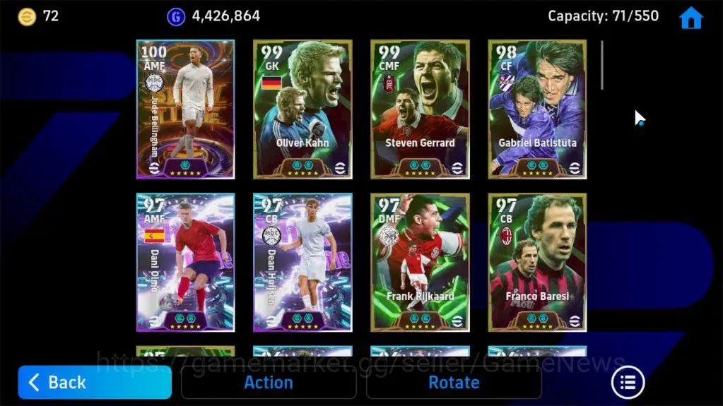 eFootball Accounts Android |Big Time (Shunsuke Nakamura)27 Epic,17Leg image 6