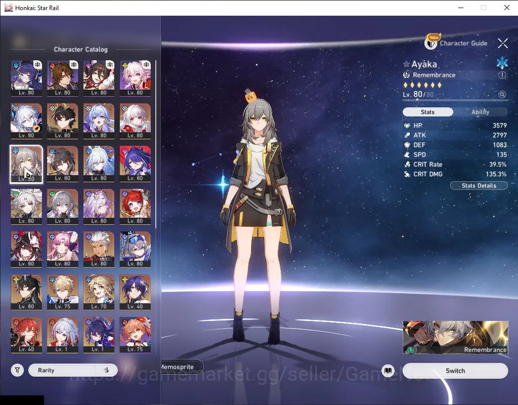 Honkai Star Rail Accounts Asia|TL 70|15 Limited|Acheron+Sign,Yao Guang,Casto image 4