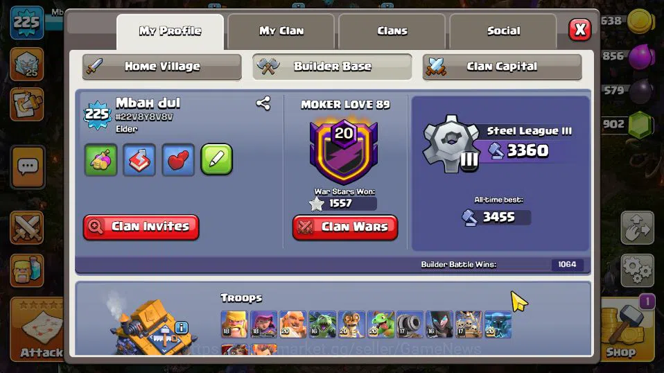 Clash of Clans Accounts TH 17-BH 10|Almost MAX|LV 225|HH 11|BK 70,AQ 80,GW image 4