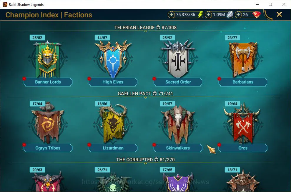 Raid: Shadow Legends Accounts Lv7 891K Power|1 Mythic(Androc)|23 Legend(Ninja,Al image 3
