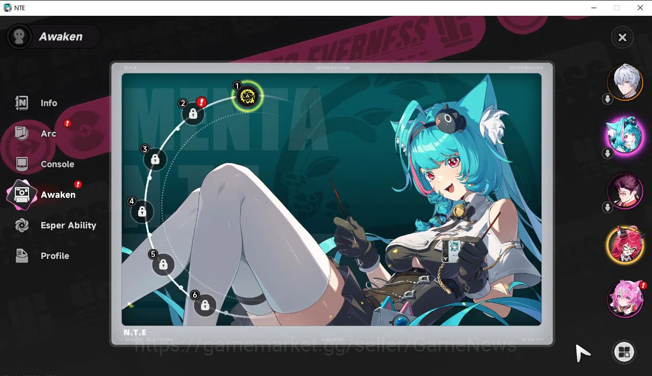 Neverness to Everness Accounts GLOBAL EU|HL 5|1 SSR Limited Nanally + 2 S Arc|4 S image 2