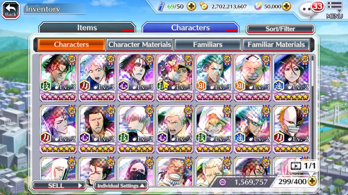 Bleach: Brave Souls Accounts Mid-Tier [GLOBAL]50k Orb|TYBW26(Uryu,Ichigo),Rukia 10th Anniv,Aizen Renewed,Ururu,Kon,Stark 13