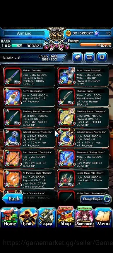 Grand Summoners Accounts Global|Rank 125|20 Ascend+8 TW|(S Miyu,Hajime,4x F image 12