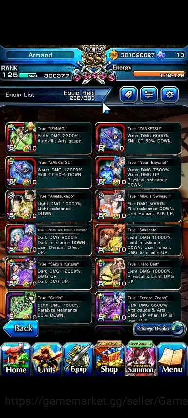 Grand Summoners Accounts Global|Rank 125|20 Ascend+8 TW|(S Miyu,Hajime,4x F image 5