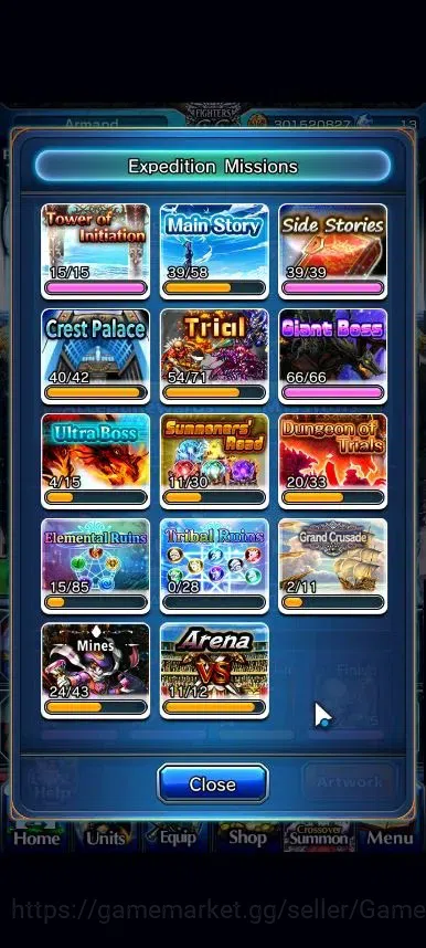 Grand Summoners Accounts Global|Rank 125|20 Ascend+8 TW|(S Miyu,Hajime,4x F image 7
