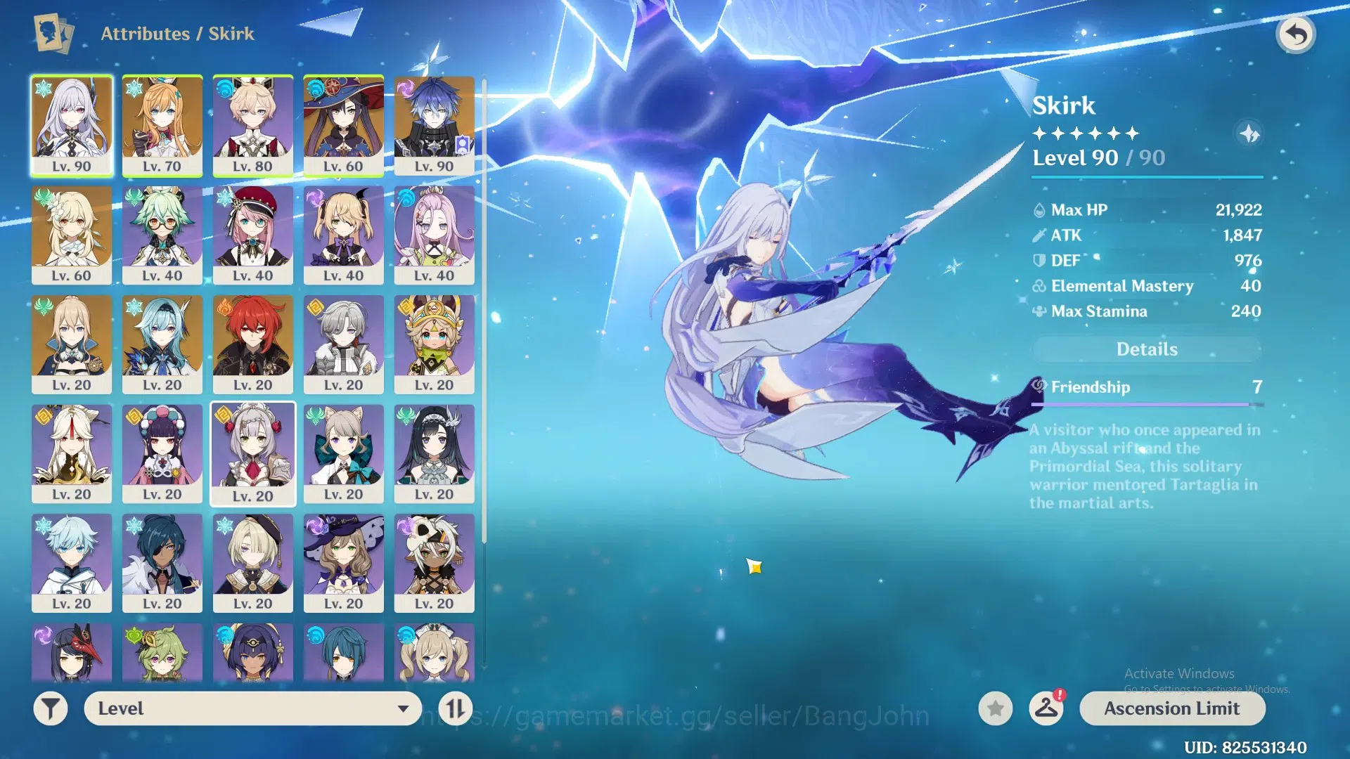 Genshin Impact Accounts ASIA|AR 55|4limirt|Skrik,Flins,Escoffier,Eula,Etc| image 7
