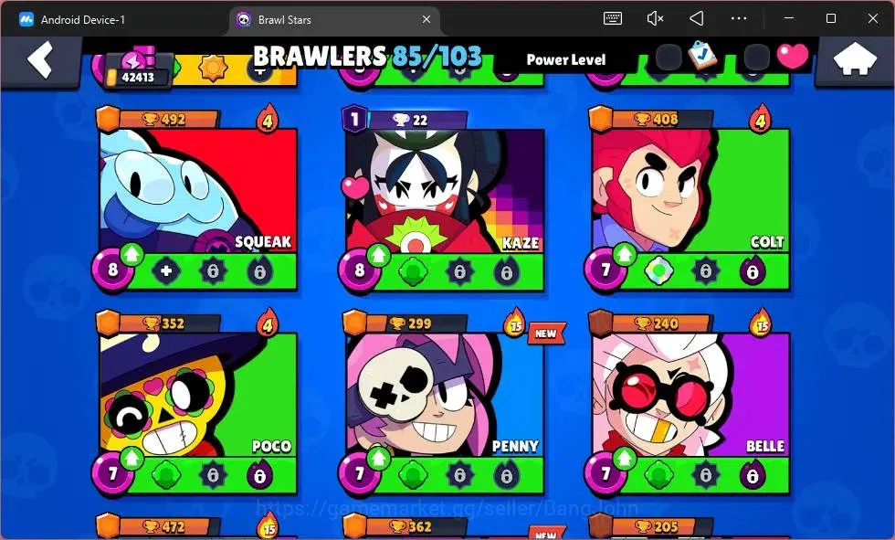 Brawl Stars Accounts Global | 42413 Thropy|85 Brawler|22 Max Hypercharg image 10