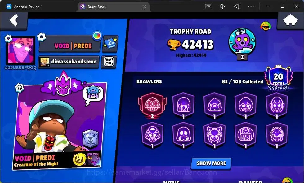 Brawl Stars Accounts Global | 42413 Thropy|85 Brawler|22 Max Hypercharg image 2