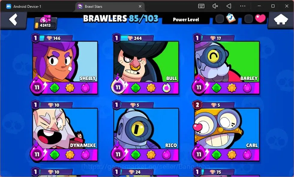 Brawl Stars Accounts Global | 42413 Thropy|85 Brawler|22 Max Hypercharg image 5