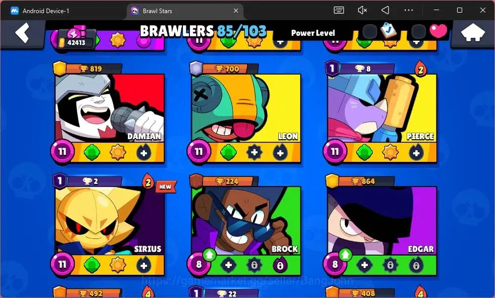 Brawl Stars Accounts Global | 42413 Thropy|85 Brawler|22 Max Hypercharg image 9