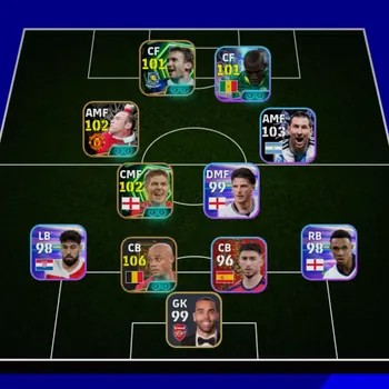 eFootball Accounts Legends & Iconic Players Collective Strength 3098 - Vincent Kompany 106, Pack National Spain - READY TO