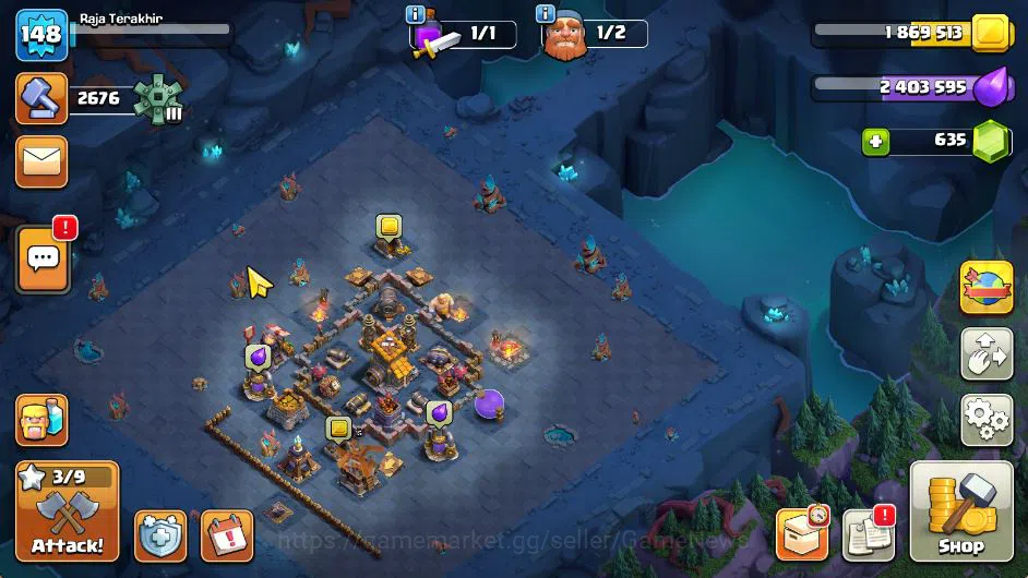 Clash of Clans Accounts TH 13-BH 8|LV 148|TROPHY 3371|HH 7|BK 44,AQ 40,GW image 2
