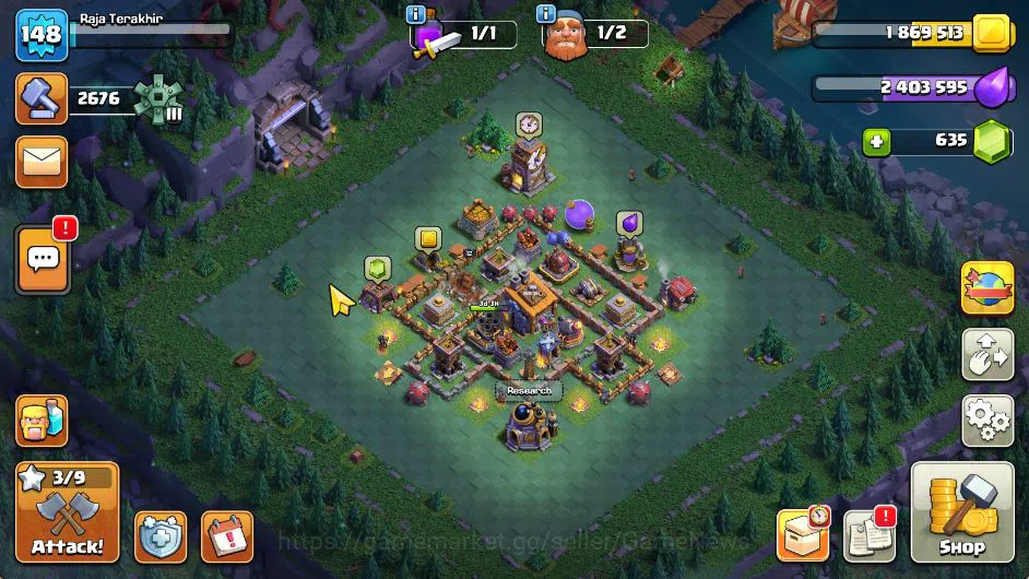 Clash of Clans Accounts TH 13-BH 8|LV 148|TROPHY 3371|HH 7|BK 44,AQ 40,GW image 3