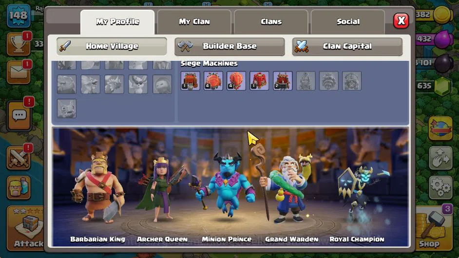 Clash of Clans Accounts TH 13-BH 8|LV 148|TROPHY 3371|HH 7|BK 44,AQ 40,GW image 9