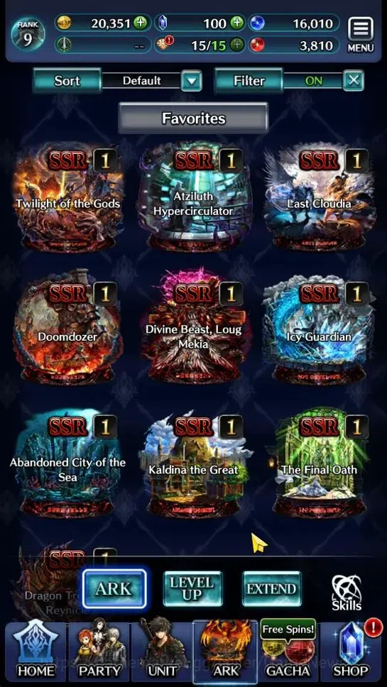 Last Cloudia Accounts Endgame GLOBAL|Rank 9|Top Tier Unit [Demon Lord Judecca-Samekh,Goddess Lilaha]|10 SSR Ark|Code 4