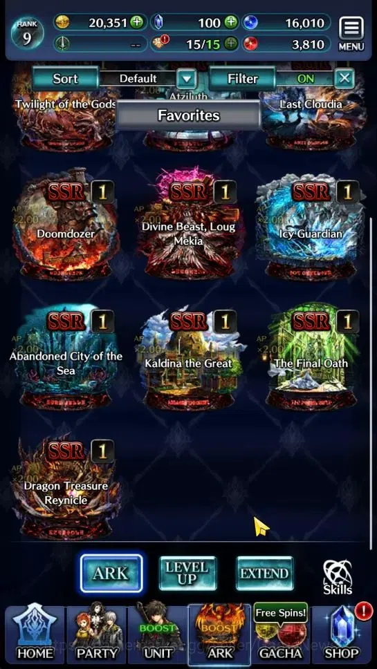 Last Cloudia Accounts Endgame GLOBAL|Rank 9|Top Tier Unit [Demon Lord Judecca-Samekh,Goddess Lilaha]|10 SSR Ark|Code 5