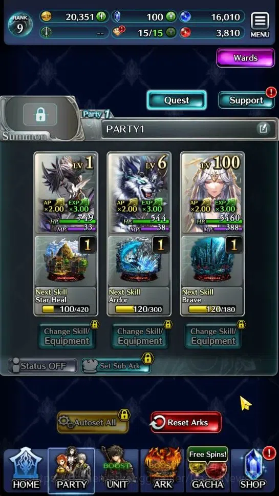 Last Cloudia Accounts Endgame GLOBAL|Rank 9|Top Tier Unit [Demon Lord Judecca-Samekh,Goddess Lilaha]|10 SSR Ark|Code 6