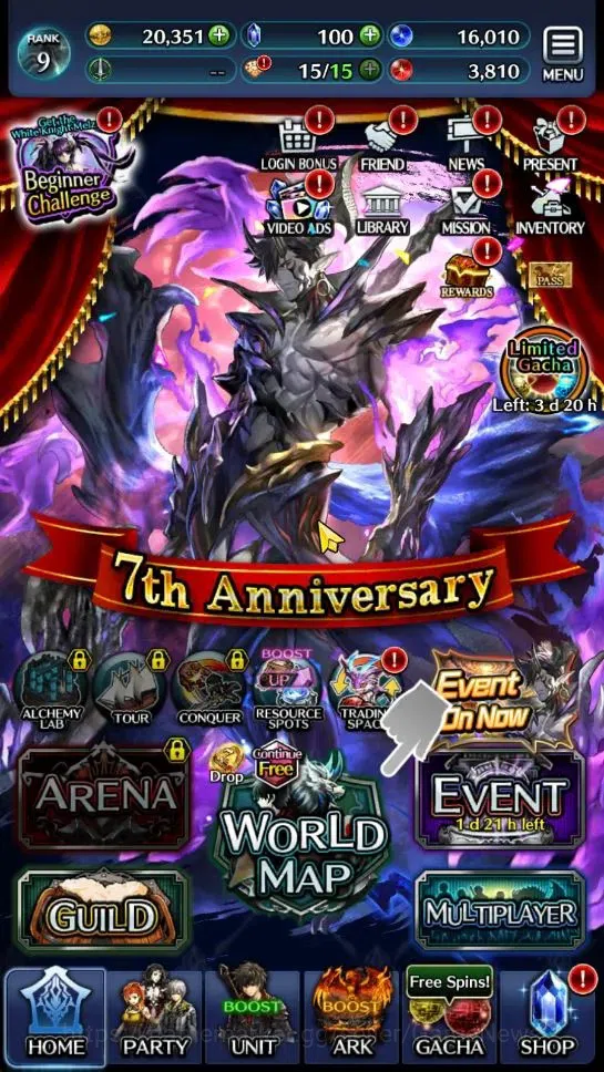 Last Cloudia Accounts Endgame GLOBAL|Rank 9|Top Tier Unit [Demon Lord Judecca-Samekh,Goddess Lilaha]|10 SSR Ark|Code 7