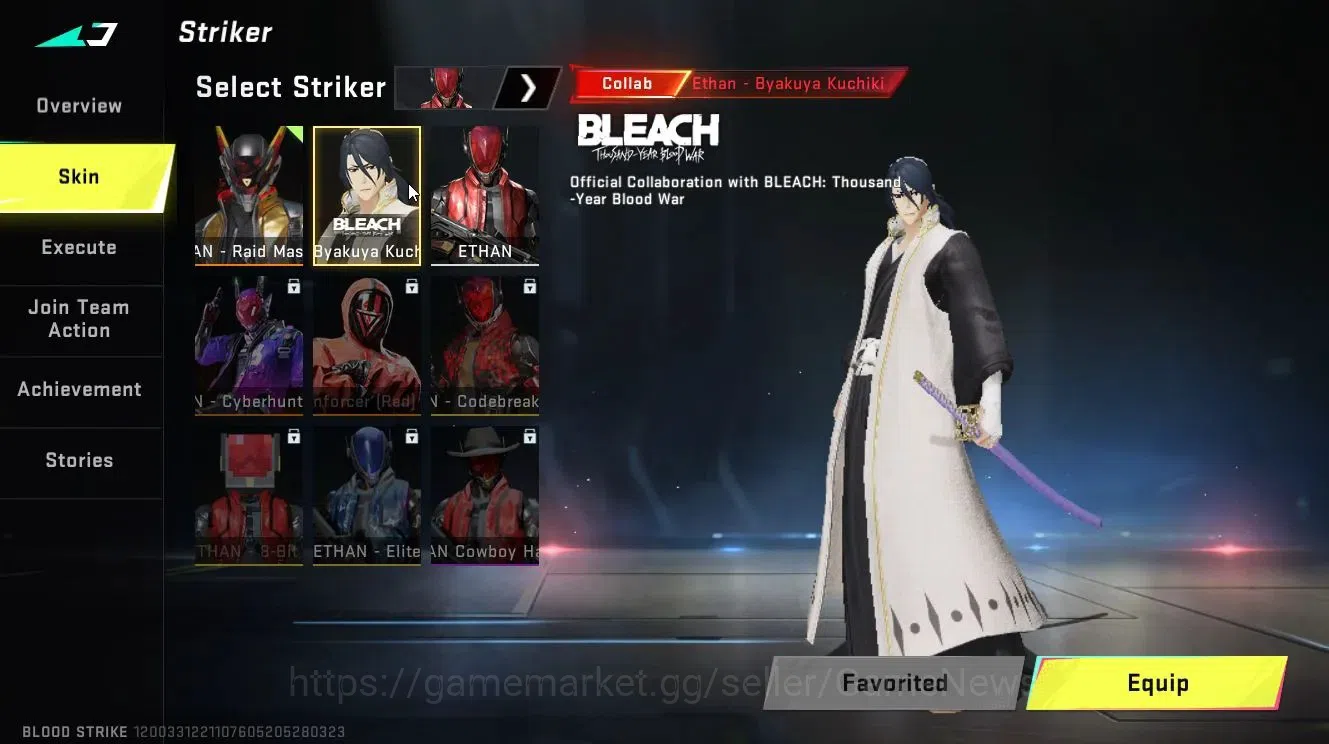 Blood Strike Accounts Collab Skin ASIA|ULTRA[ETHAN-Raid Mask]|Colab 4