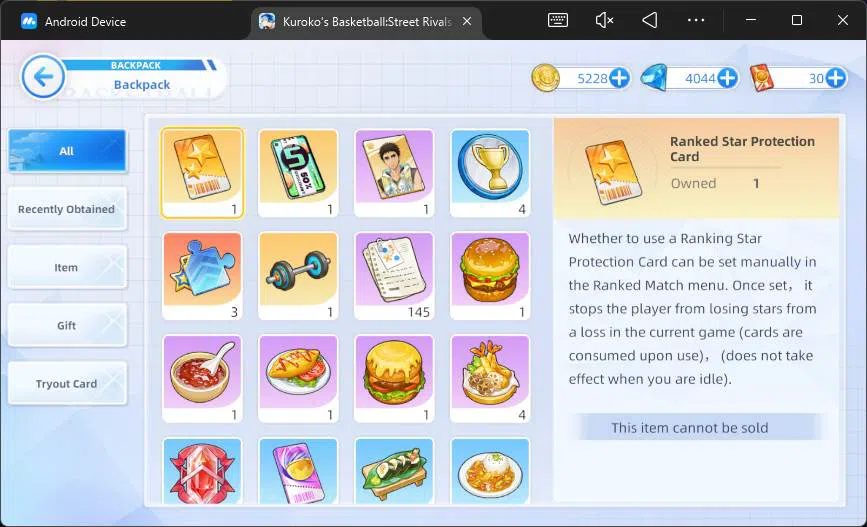 Kuroko's Basketball Street Rivals Accounts SEA|SV25|Lv26|DM 4044|Tetsuya Kuroko A3,Zone Taiga image 3