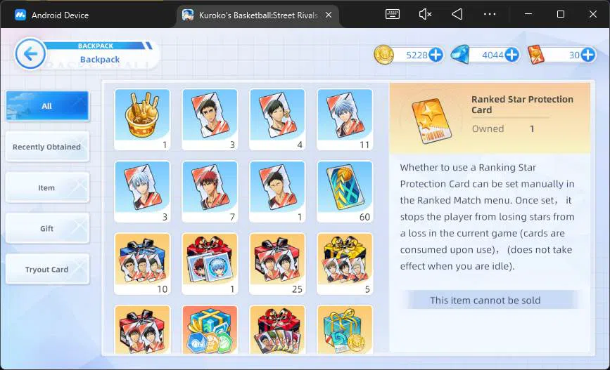 Kuroko's Basketball Street Rivals Accounts SEA|SV25|Lv26|DM 4044|Tetsuya Kuroko A3,Zone Taiga image 4