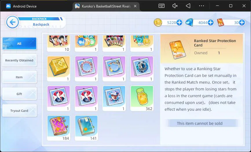 Kuroko's Basketball Street Rivals Accounts SEA|SV25|Lv26|DM 4044|Tetsuya Kuroko A3,Zone Taiga image 5