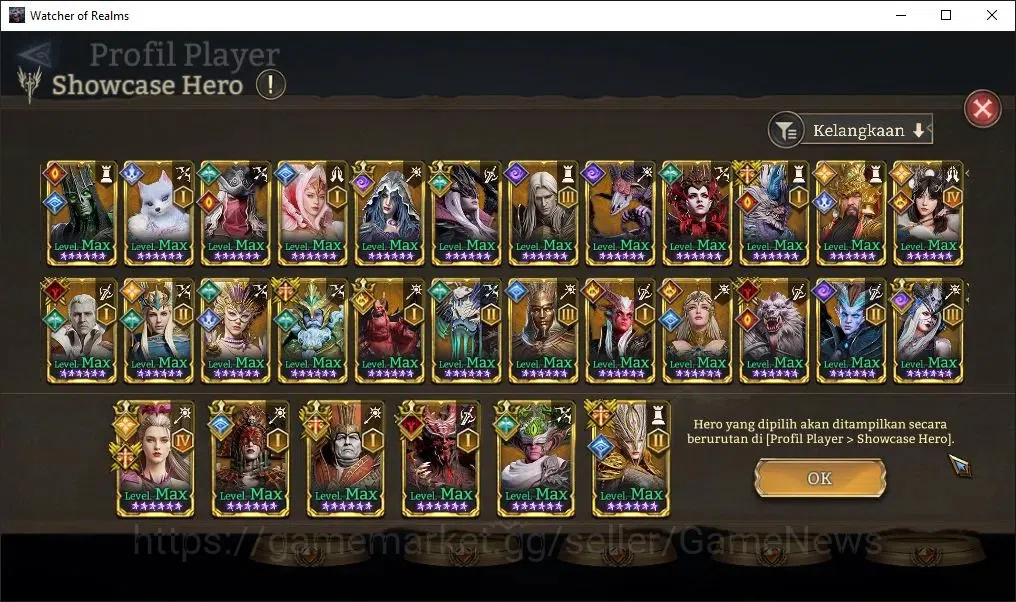 Watcher of Realms Accounts GLOBAL 60x|12,7M Power|7K Gems+Many Skin|14 Lord[I image 10