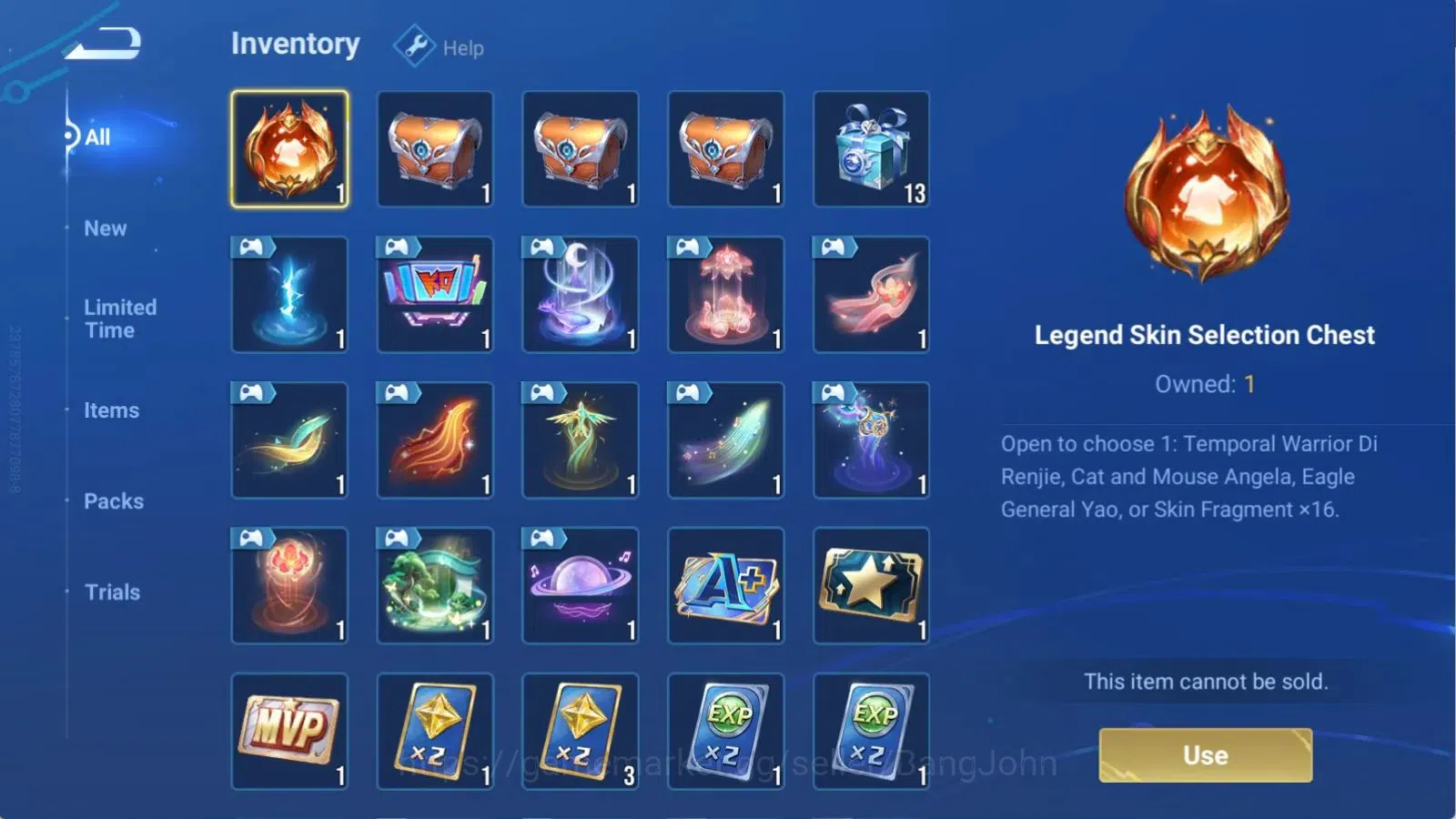 Honor of Kings Accounts Global | 75H 46S | 1 Legend Skin Selection Chest ( image 14
