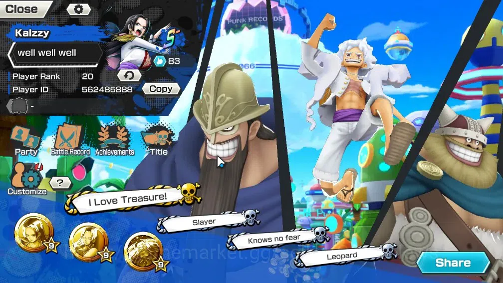 One Piece Bounty Rush Accounts Global|7 EX 2 MAX|Awaken RobLucci,KP Roger,GF Luff image 2