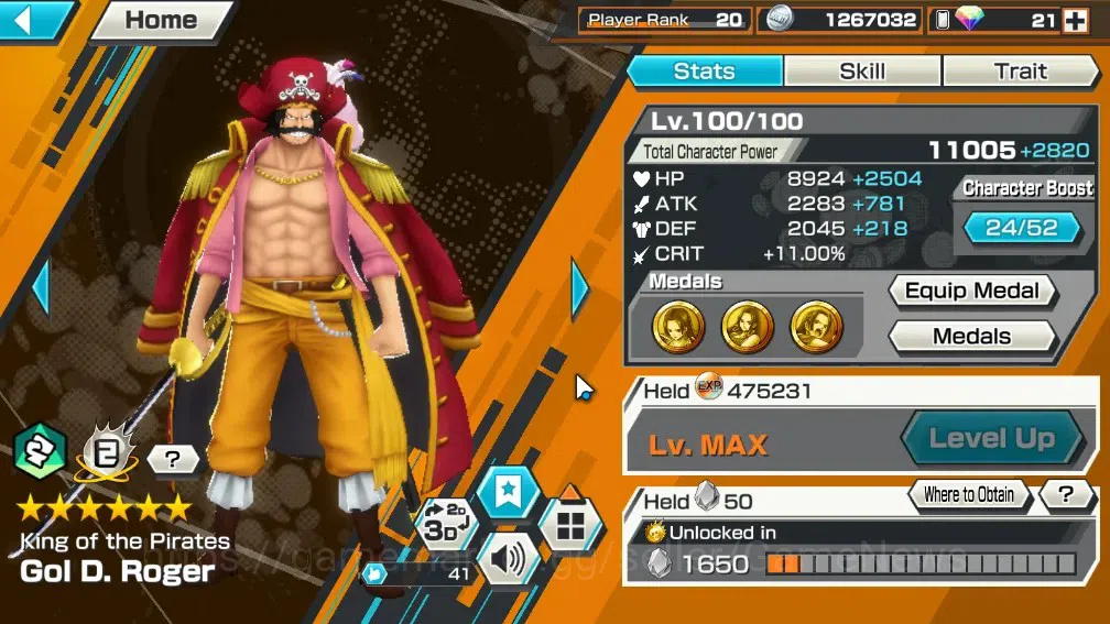 One Piece Bounty Rush Accounts Global|7 EX 2 MAX|Awaken RobLucci,KP Roger,GF Luff image 6