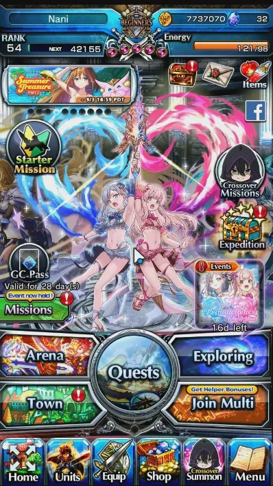 Grand Summoners Accounts End-Game Global|Rank 54|19 Ascend+4 TW|(Islid HP,Hae-In,E Milim,Jakuzure)+TW PP Lotte 1