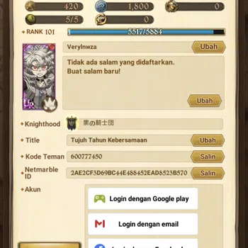 The Seven Deadly Sins: Grand Cross Accounts Midgame ASIA 5M CC|8LR+7UR+13 Colab Full Gachi, ReZero|Nemesis 3/6,Tristan