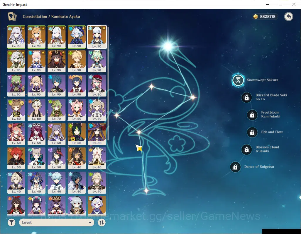 Genshin Impact Accounts ASIA|AR57|8Limited+4(*5Wep)|Prime Skirk|AyakaC1+si image 5