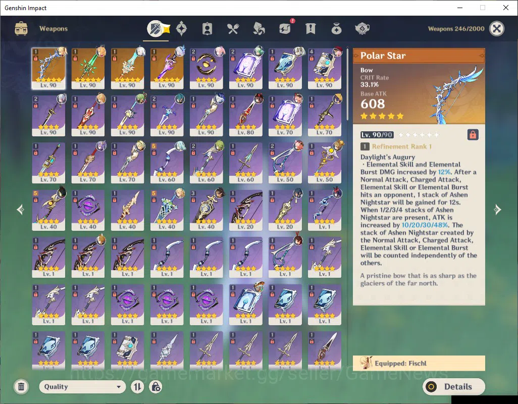 Genshin Impact Accounts ASIA|AR57|8Limited+4(*5Wep)|Prime Skirk|AyakaC1+si image 6