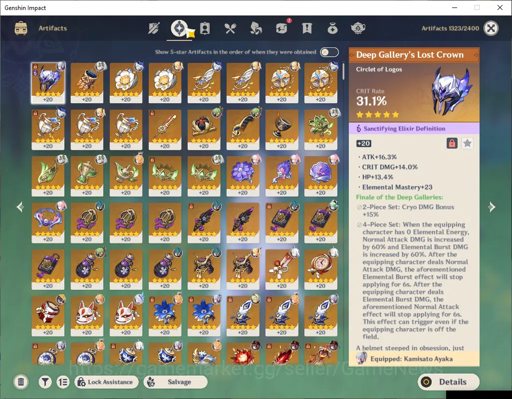 Genshin Impact Accounts ASIA|AR57|8Limited+4(*5Wep)|Prime Skirk|AyakaC1+si image 7